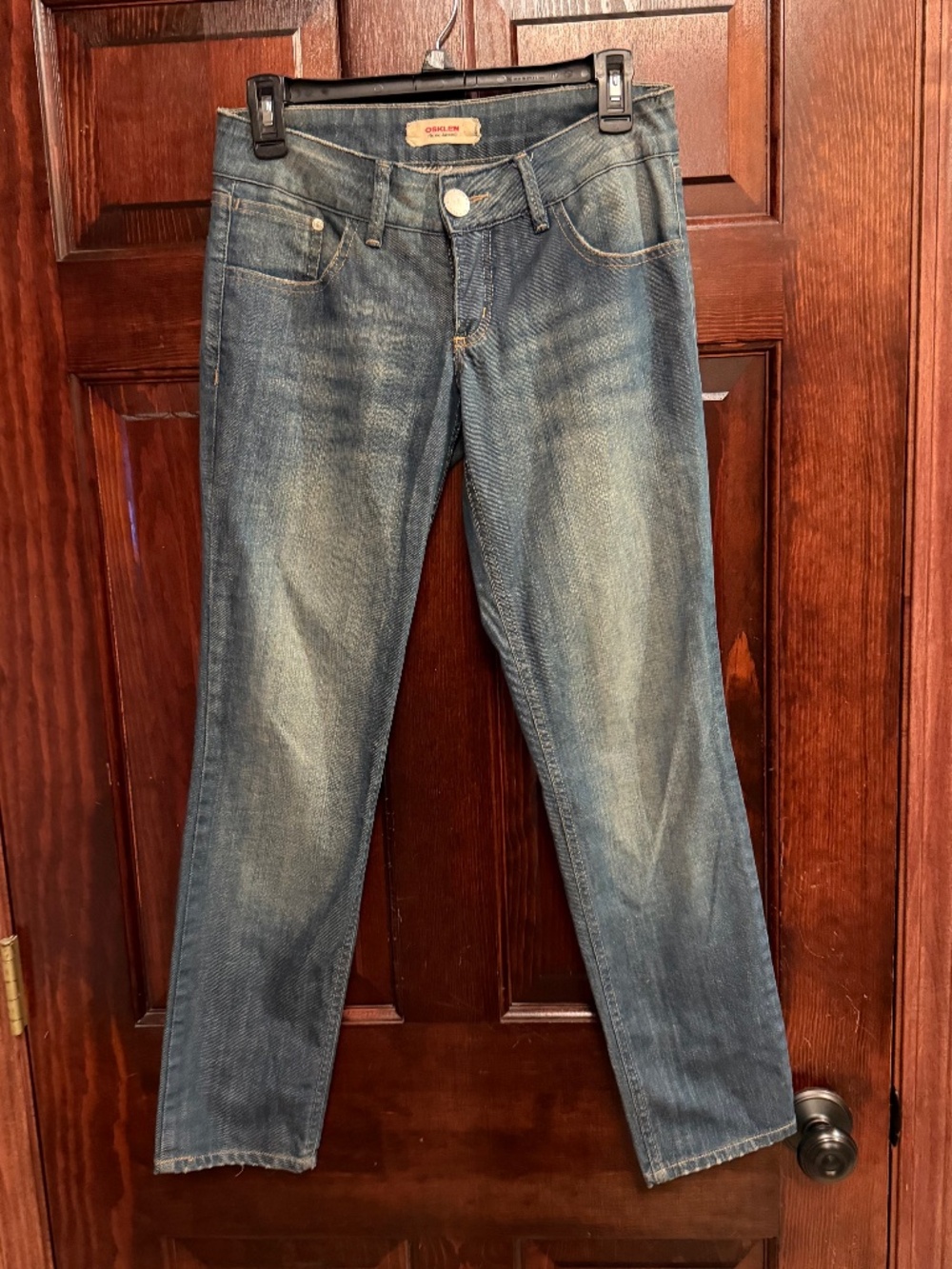 OSKLEN Women's Size 6 Denim Jeans Ankle 27" inseam Great Cool Details